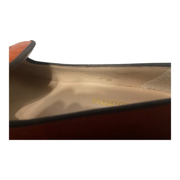 Franco Sarto Women's Tassel Orange Loafers - Picture 4 of 10